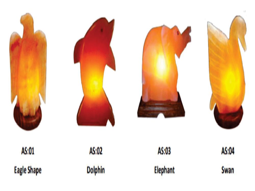 Animal shaped salt lamps